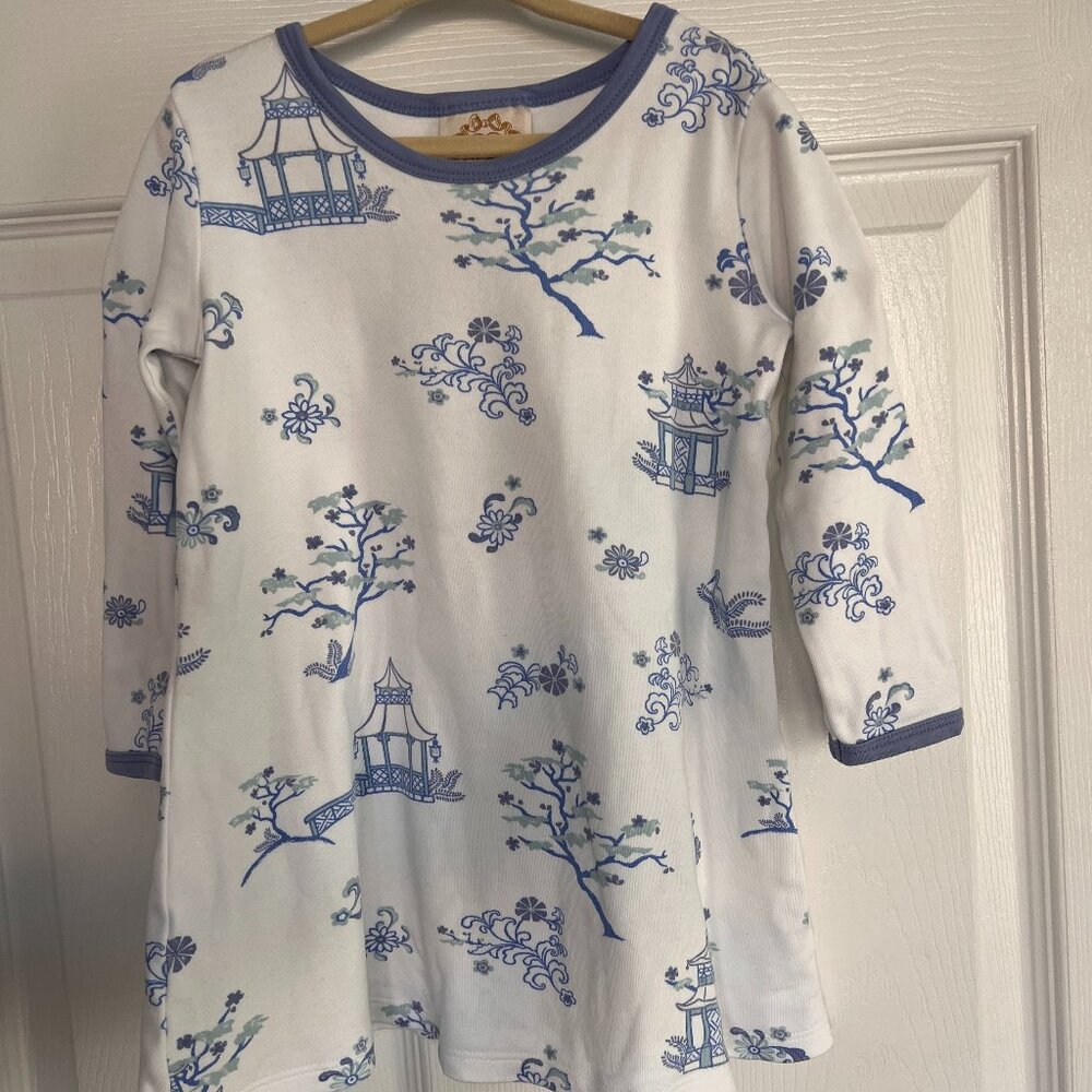 Long Sleeve Pagoda Polly Play Dress, 4T